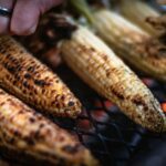 Länge des Grillens von Mais